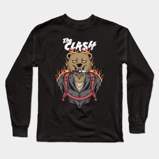 Clash bear vintage Long Sleeve T-Shirt